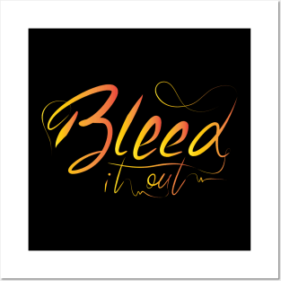 bleed it out Posters and Art